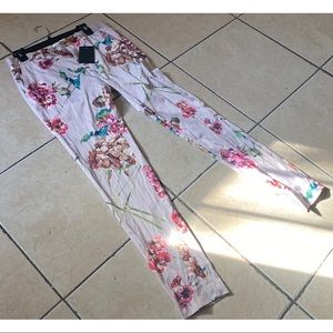 ASOS MEN SUPER SKINNY FLORAL SMART PANTS